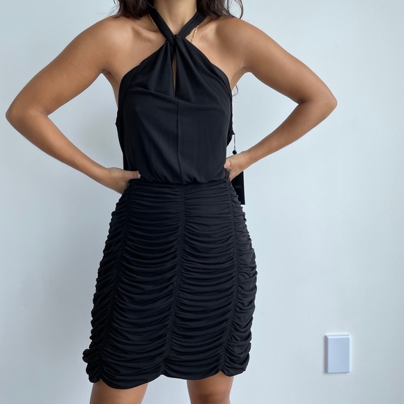 Kobi Halperin Dresses & Skirts - NWT Kobi Halperin Black Via Halter cocktail dress